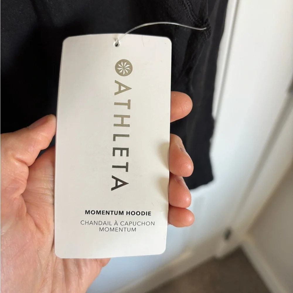 Athleta Black Fitted Long Sleeve Hoodie - Picture 5 of 6